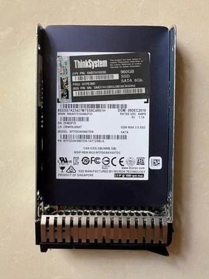 Lenovo 01PE360 4XB7A10239 ThinkSystem 2.5" 960GB SATA 6Gb Hot Swap SSD - Image 1 of 3