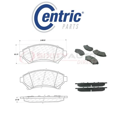Centric Fleet Disc Brake Pads w Hardware for 2000-2005 Pontiac Bonneville fs Foto 1 de 4