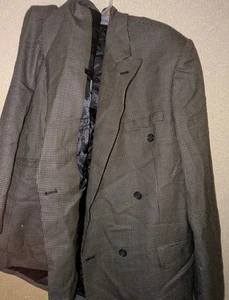 Vintage Gianfranco Ruffini Italy Checkered Plaid Suit Jacket *Ask For Size* - Picture 1 of 5