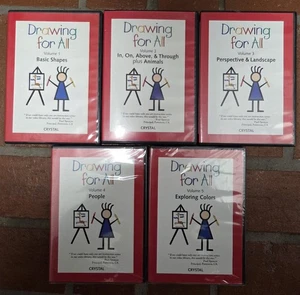 Drawing For All Volumes 1-5 (DVD 5-Disc Set, 1998) Crystal Productions  - Bild 1 von 3