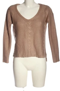 H&M Jersey con cuello de pico Mujeres Jersey Talla EU 34 marrón look casual - Imagen 1 de 5