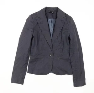 Long Tall Sally Women's Black Pinstripe Blazer Size 12 - Picture 1 of 12
