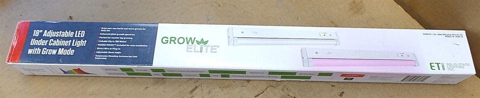 ETi 18 in. 9-Watt LED Under Cabinet Light Grow Light Indoor Gardening