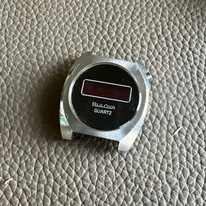 Orologio Vintage Bulova LED N6 1976 Acciaio Per Riparazione Ricambi - Foto 1 di 20