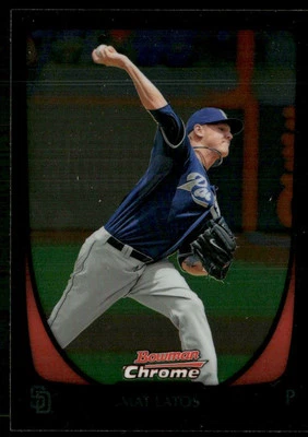 Bowman Chrome Mat Latos San Diego Padres 2011 #47 *Leer* Foto 1 de 2