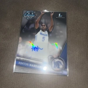 Ashton Hardaway 2023-24 Bowman University U 1st Chrome Auto Memphis BCPA-AHA - Picture 1 of 1