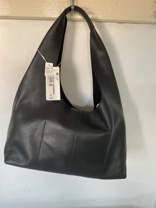 Brand New Leather Top Handle Shoulder Tote Bag Black Colour - Picture 1 of 17