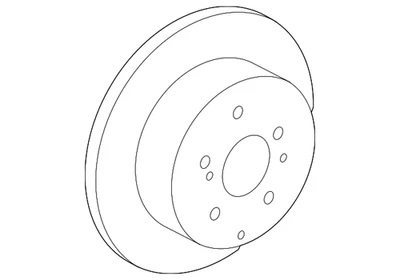 Rotor de freno de disco trasero genuino Toyota RAV4 42431-42060 Foto 1 de 3