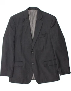 MICHAEL KORS Mens 2 Button Blazer Jacket UK 44 2XL Grey Wool AG17 - Picture 1 of 3