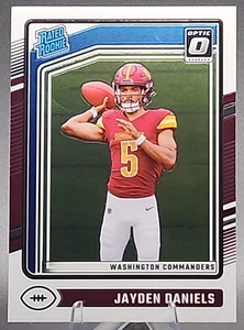 Panini Donruss Optic Jayden Daniels 2024 clasificación novato radiocontrol Washington Commanders - Imagen 1 de 2