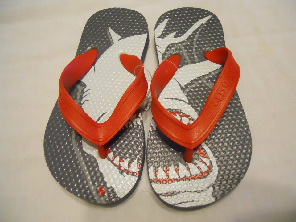 Sandálias chinelos sapatos Old Navy meninos tamanho 8/9 10/11 12/13 1/2 3/4 5/6 crianças - Imagem 1 de 1