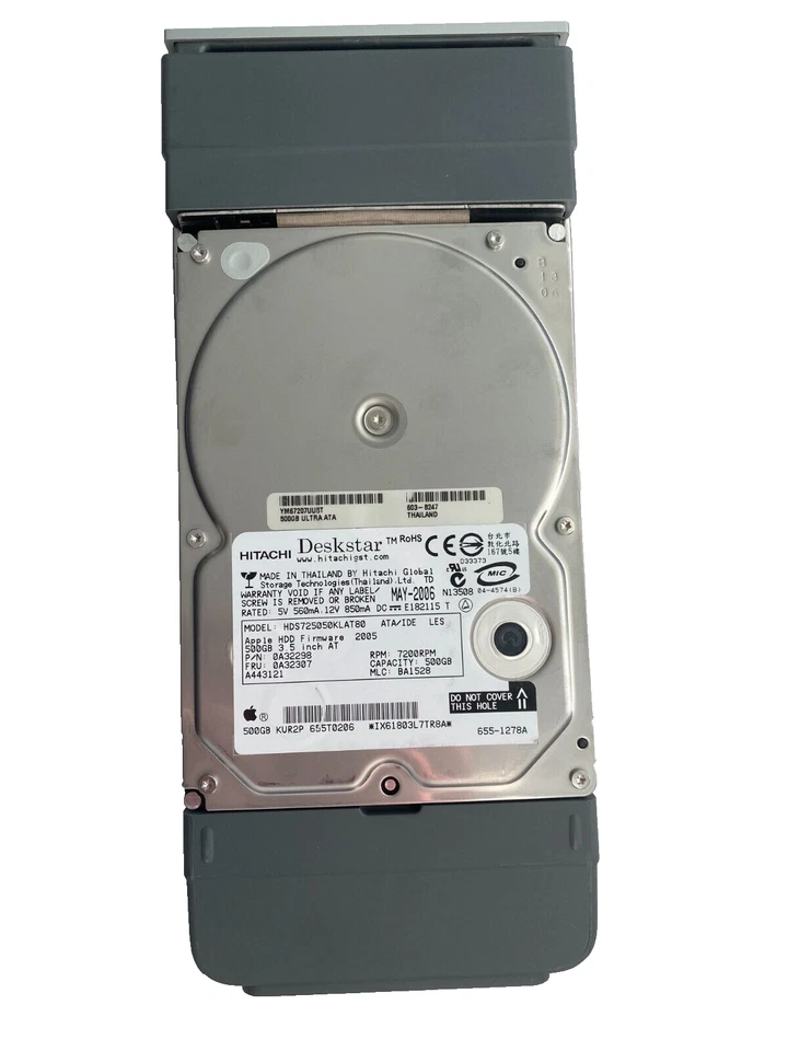 Apple Xserve RAID/G4 3.5" IDE Hard Drive Caddy with 500GB HDD 620-2976-A - Image 1 of 4