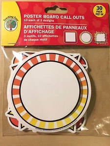 30 Pack of Poster Board / Bulletin Board Call out Frames - Yellow and Orange - Picture 1 of 2