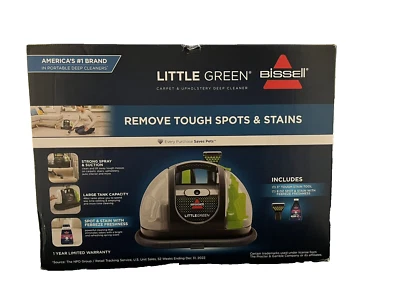 BISSELL LITTLE GREEN CARPET SPOT STAINS CLEANER Model 3369 BRAND NEW! - Image 1 of 4