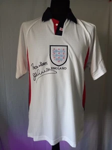 England 1998 Retro Shirt Signed Michael Owen Guarantee - Picture 1 of 8