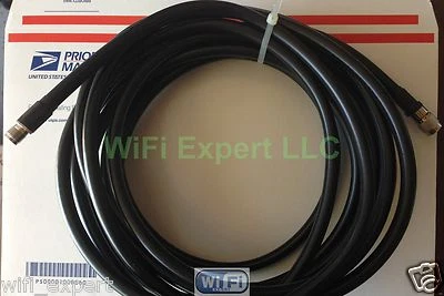 TIMES® 10-100' LMR400 Antenna RF Extension Cable RP-TNC Male to Female USA Lot - Image 1 of 4