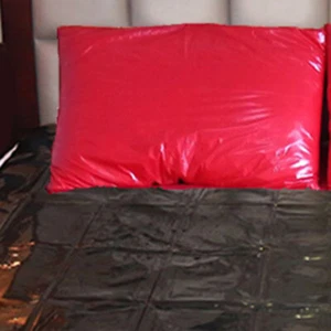 Cozy Feel PVC Bed Sheet for Wet Games, Full Size Waterproof Bedding Sheet Set  - Picture 1 of 36