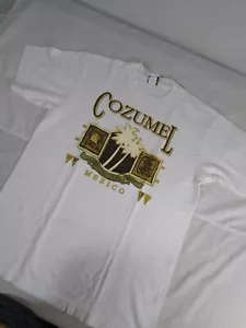 Herren Damen COZUMEL MEXICO weißes T-Shirt von Pancho, Größe M - gebraucht, in einwandfreiem Zustand - Bild 1 von 4
