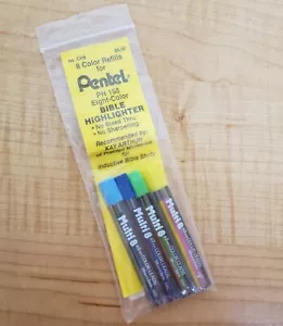 Pentel Ricarica Set di 8 per Evidenziatore Bibbia Ph158 No Sanguinamento Attraverso Kay Arthur - Foto 1 di 11