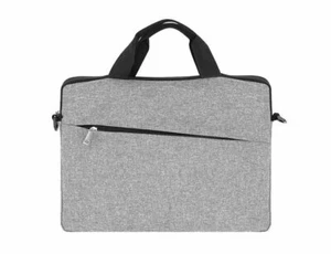 Notebook Tasche bis 14 Zoll Umhängetasche Schultergurt Sleeve Laptop Hülle Grau - Bild 1 von 12