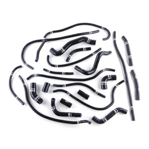 Black Silicone Radiator Coolant Heater Hose For 1999-2005 Aprilia SL1000 Falco - Picture 1 of 11