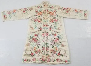 Vintage chinesische handbestickte Seide Blumen Jacke - Bild 1 von 14