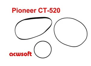 Correa para Pioneer CT-520 CT520 CT 520 Tapedeck - Imagen 1 de 1