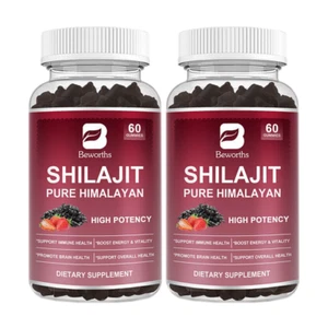 2x Shilajit Gummies Pure Shilajit Extract Extremely Potent,Boost Energy Immune - Picture 1 of 7