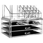 Transparent Storage Makeup Rack with Drawer Sortable and Stackable Acrylic Or...