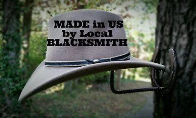 Herrero, Herraduras Reales, Hecho en Estados Unidos Herradura Vaquero Sombrero Estante Foto 1 de 4