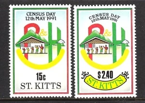 ST KITTS 1991 DÍA DEL CENSO ARQUITECTURA - Imagen 1 de 1