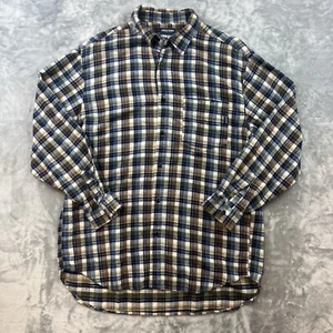 Vintage Guess Shirt Mens Large MulticolorPlaid Flannel Long Sleeve Buttonup VTG - Picture 1 of 9
