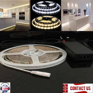 10M 3528 600SMD Flexible LED Strip Tape Light Under Kitchen Lighting Warm White - Picture 1 of 4