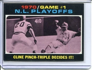 1971 Topps Baseball # 199 NL Playoffs NM-MT Near Mint to Mint - Picture 1 of 2