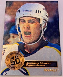 1993-94 Score Pinnacle Hockey Nifty 50 Insert Alexander Mogilny, Sabres #2 of 15 - Bild 1 von 2