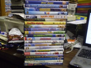 (21) Children's Animal DVD Lot: Disney Brother Bear  Rio Happy Feet  Chicken Run - Picture 1 of 3