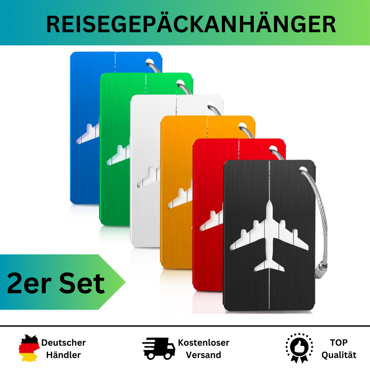 Meerschweinchen Gepäckanhänger Set - Bunte Kofferanhänger Mit PVC-Leder