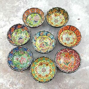 Traditional Turkish Hand Painted Bowl - Snack ,Jewellery, 8 cm Mandala 2