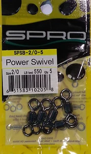 Spro Power Swivels SPSB-2/0-5 550lb 5 pcs/pack New ! - Picture 1 of 1