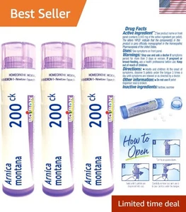 Easy-to-Take Arnica Montana 200ck - 240 Quick-Dissolve Pellets for Pain Relief - Picture 1 of 10