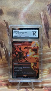 MTG Vandalblast #1757🌈Foil Borderless Secret Lair Drop Deadpool CGC 10 Gem Mint - Picture 1 of 8