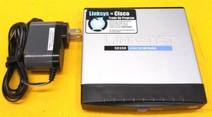 ⭐️⭐️⭐️⭐️⭐️ Linksys SD208 Cisco System Network Switch 8-Port 10/100 - Picture 1 of 11