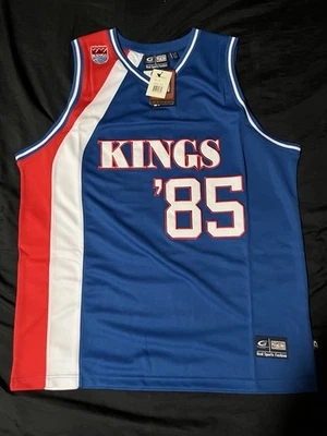 Sacramento Kings G3 G-III 85 1985 Jersey XL mens Hardwood Classic Blue - Image 1 of 4