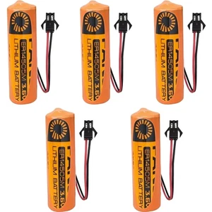 Neu 5 Stück Fanso ER14505M 3,6V 2200mAh nicht wiederaufladbarer Akku mit schwarzem Stecker - Bild 1 von 2