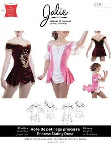 Jalie Paper Sewing Pattern 2791 Princess Skating Dress - Picture 1 of 2