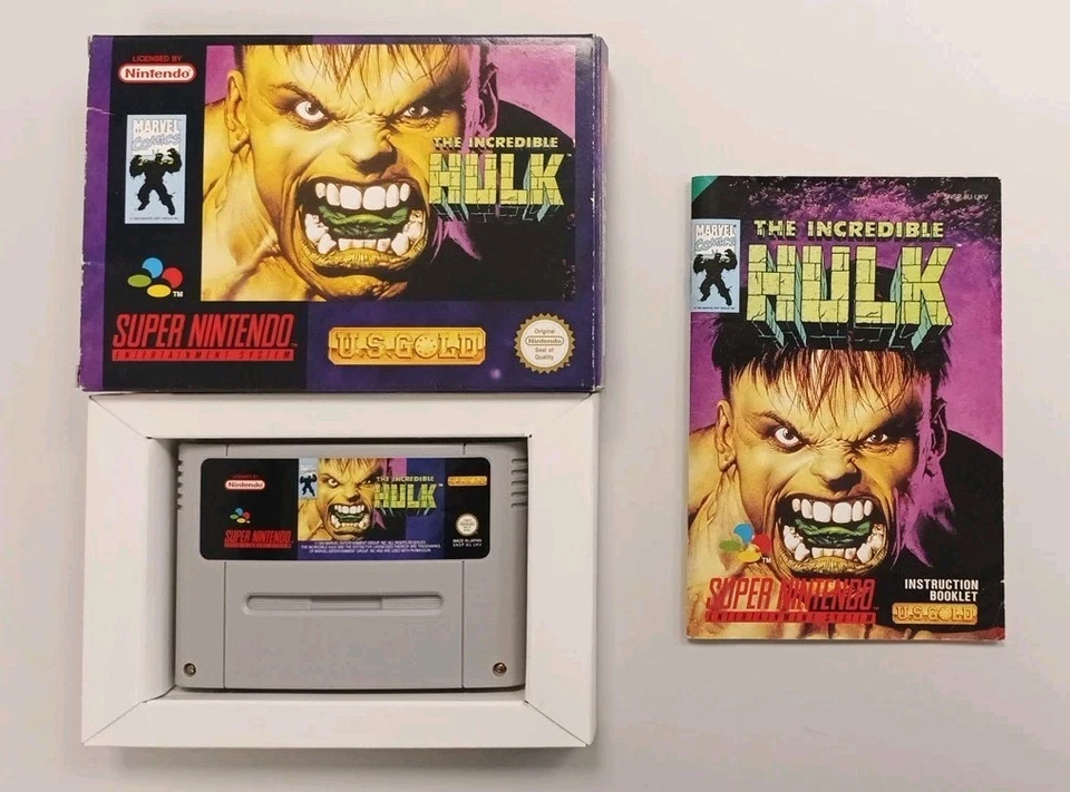 Super Nintendo SNES Spiel The Incredible Hulk CIB OVP TOP Zustand Sammlung UKV - Bild 1 von 4