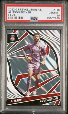 2022–23 Panini Revolution Premier League Alison Becker Lava /10 No146 PSA 10 Pop1 - Изображение 1 из 2