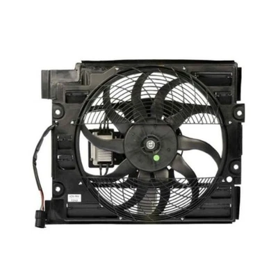 Ventilador condensador para BMW 525i/530i 2001-2003 | Hoja de plástico | Tipo conector macho Foto 1 de 4