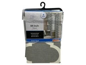 Nuevo panel de bolsillo de varilla gris Ironworks panel único de 84 pulgadas Mainstays - Imagen 1 de 3