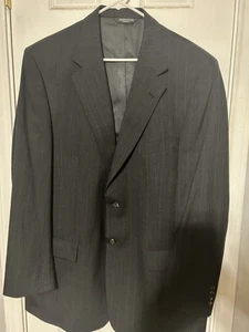 Evan Picone Sport Coat Blazer Mens Wool Black Striped Read Below For Size - Picture 1 of 7